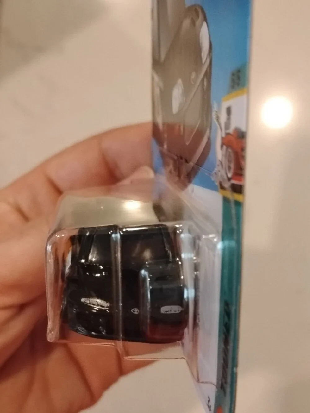 Mattel Hot Wheels '94 Toyota Supra Black with Orange and White Racing Graphics